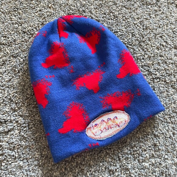 RYFP Blue Red Stretchable Fold Beanie - Picture 5 of 7